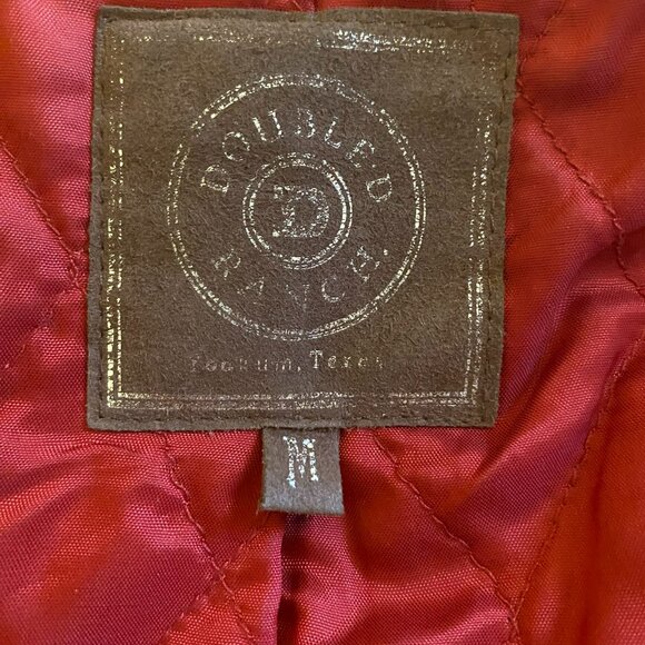 Double D Ranch Leather Jacket "Let er Buck" - Picture 3 of 12